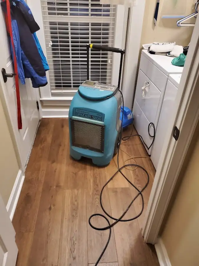 Commercial dehumidifier deployed for Flood Damage Cleanup in Moraine