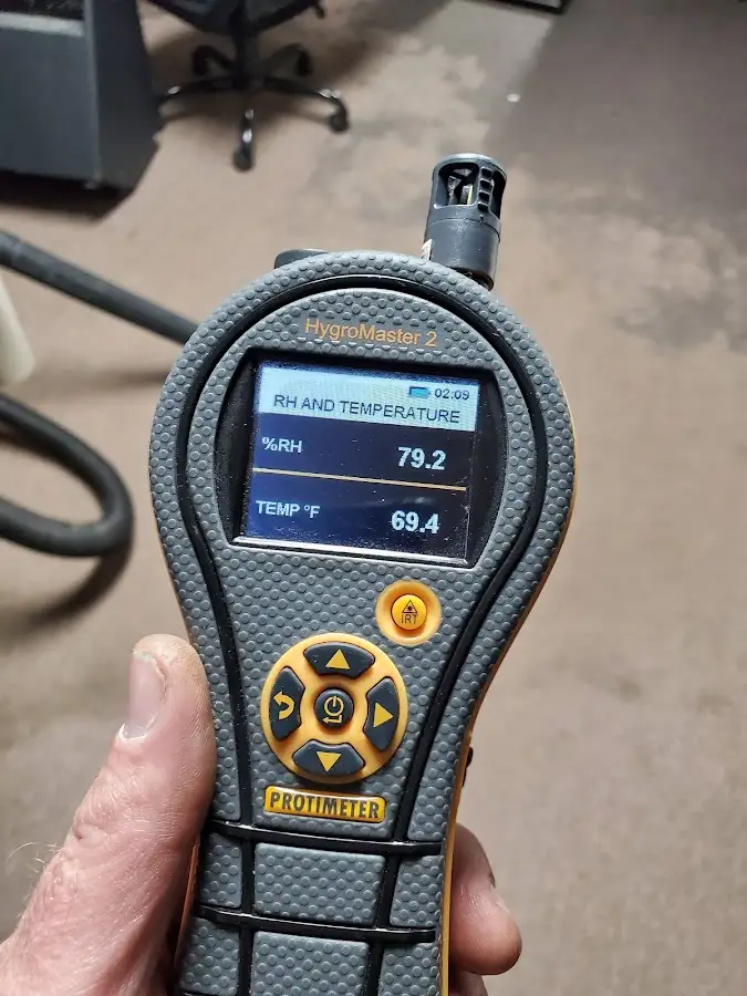 Moisture meter humidity assessment for Mold Remediation & Removal in Moraine