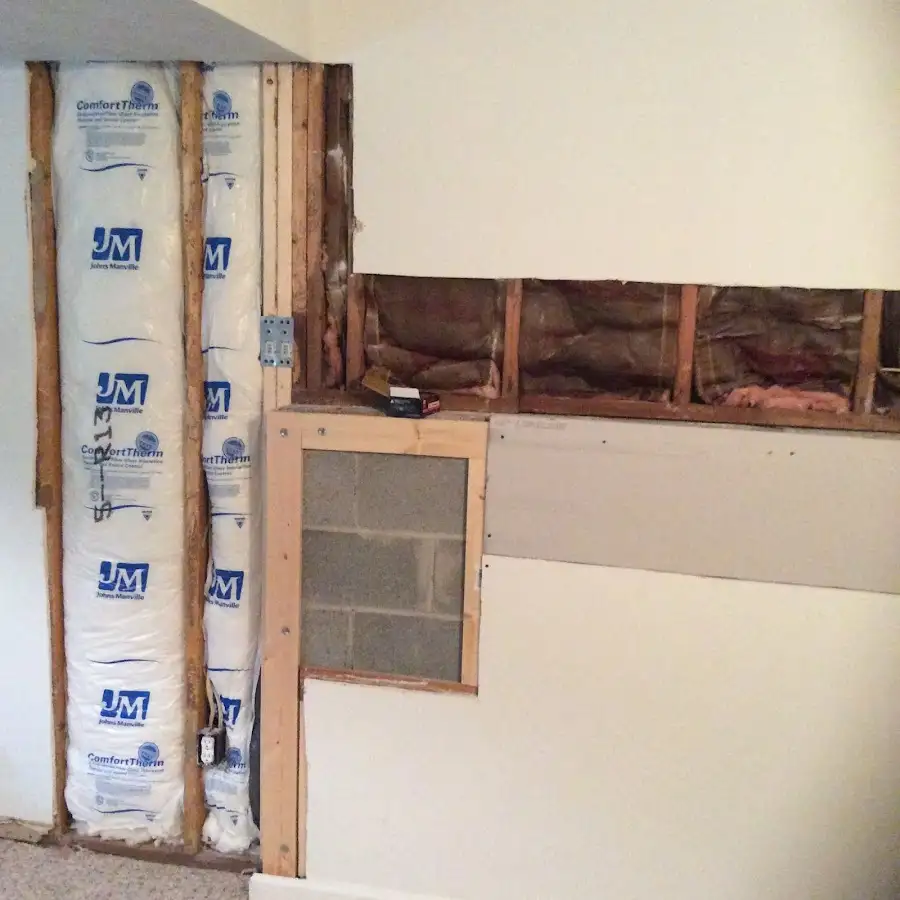 Wall insulation replacement during Contents Cleaning & Restoration in Moraine